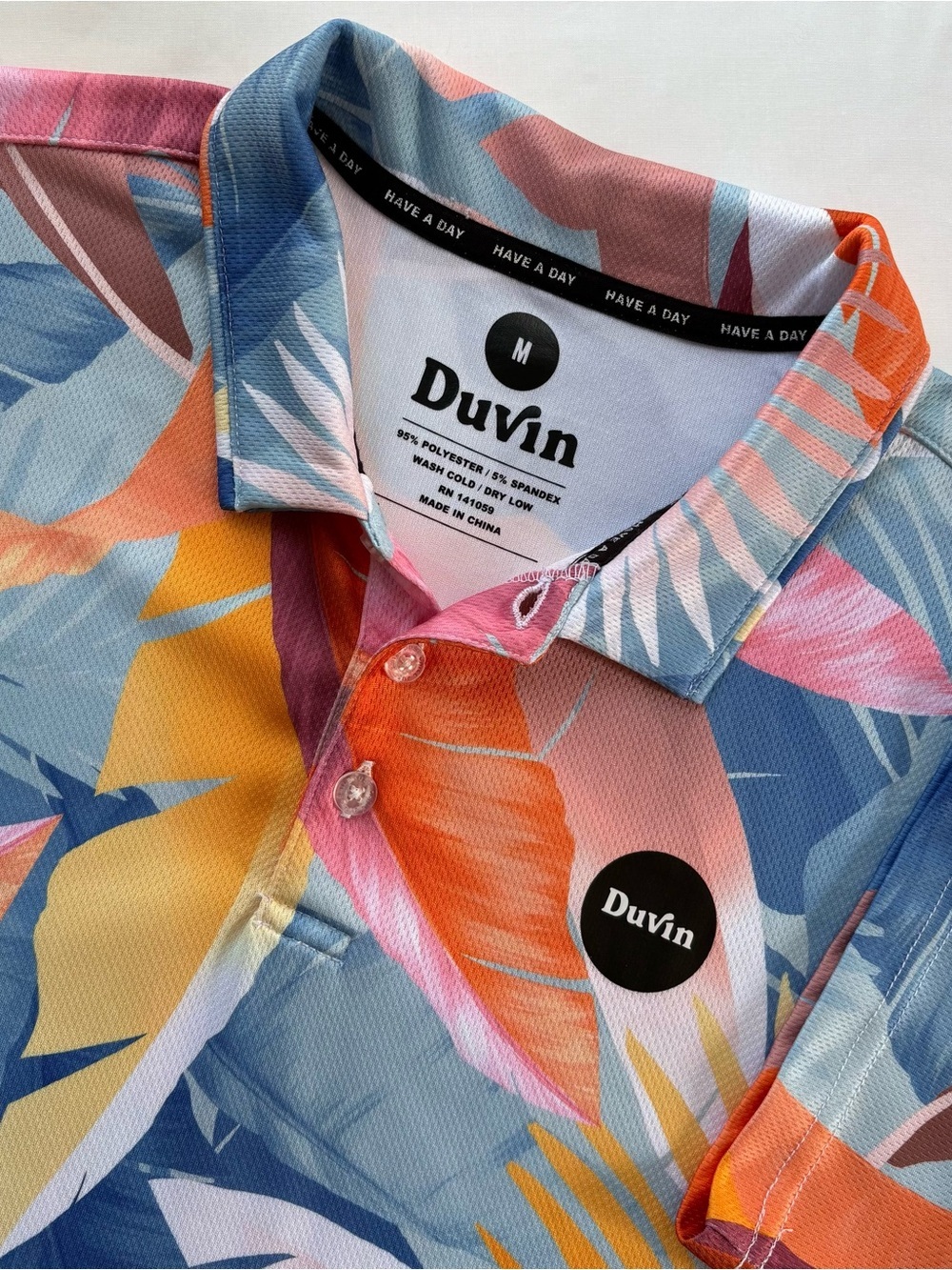Duvin Tropical Polo Size Medium